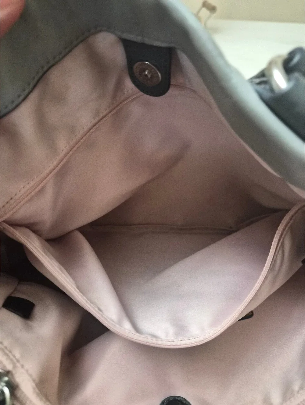 Coach Gray Leather Ashley Spectator Shoulder 2-Way Satchel/ Handbag Exc